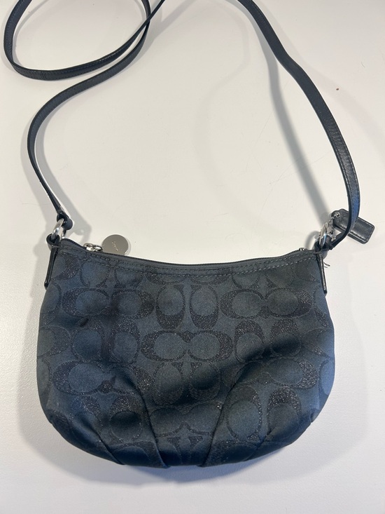 Coach Handbags - Coach Signature Black Jacquard Mini Shoulder Bag Y2K Crossbody Purse Small